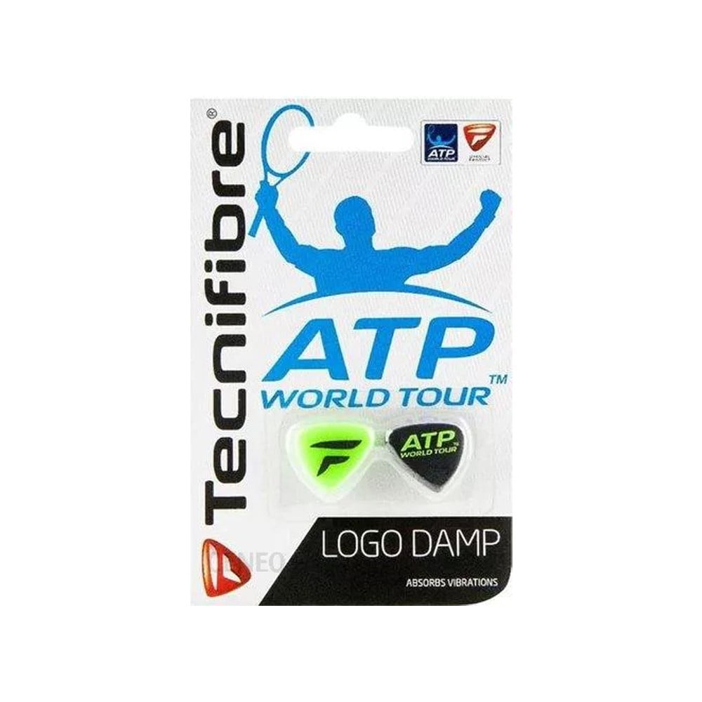 Antivibrateur Tennis Tecnifibre Logo Damp Vert Et Noir
