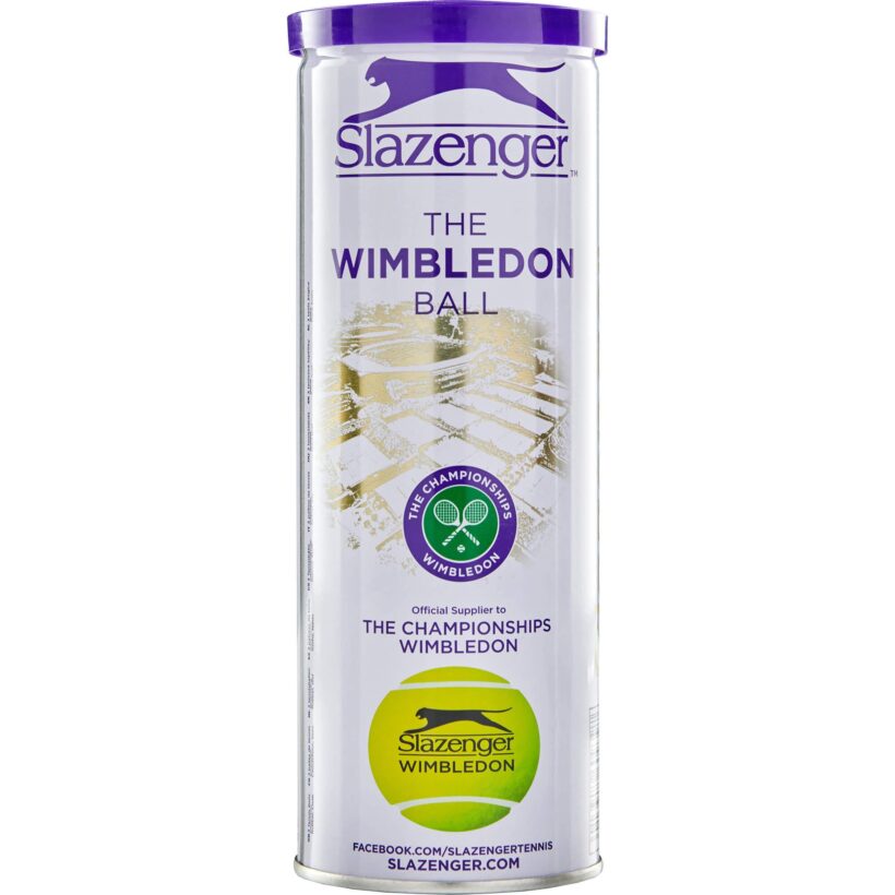 340916 Slazenger Wimbledon 3 Ball Can 2020 B