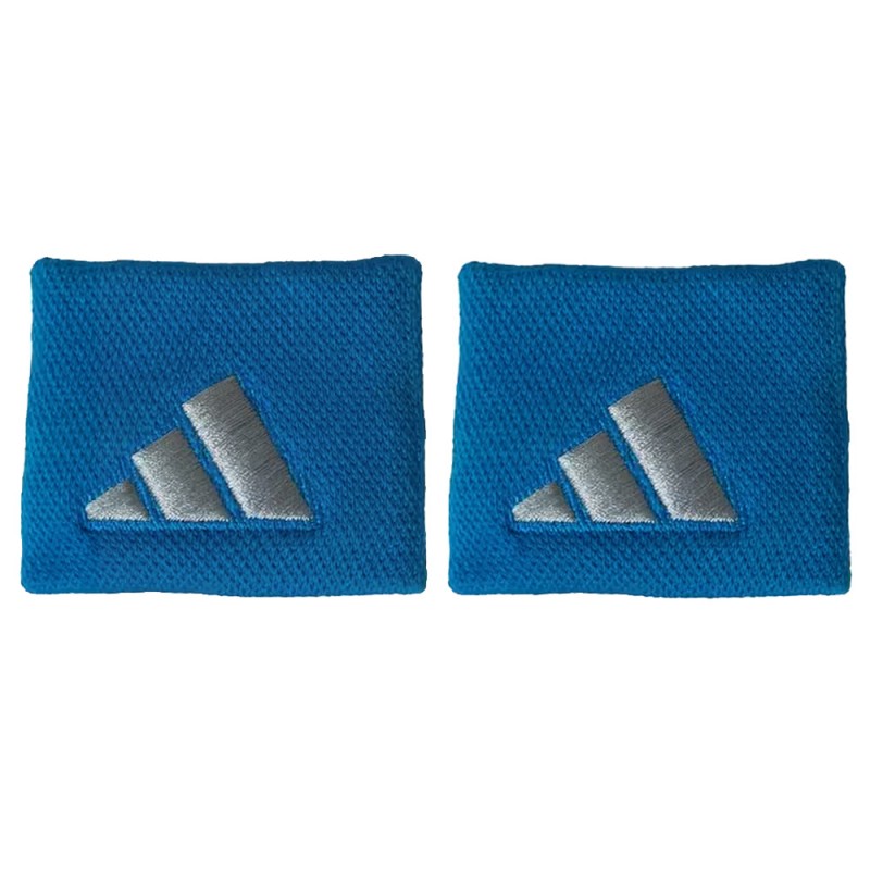 Wristbands Adidas S Blue With Grey Logo