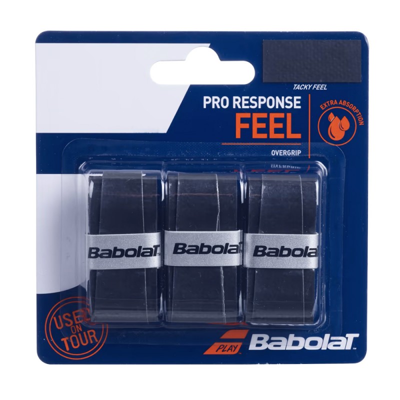 Overgrips Babolat Pro Response Feel X3 Negros