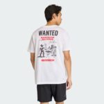 Padel Wanted Graphic T Shirt White Kb9433 23 Hover Model