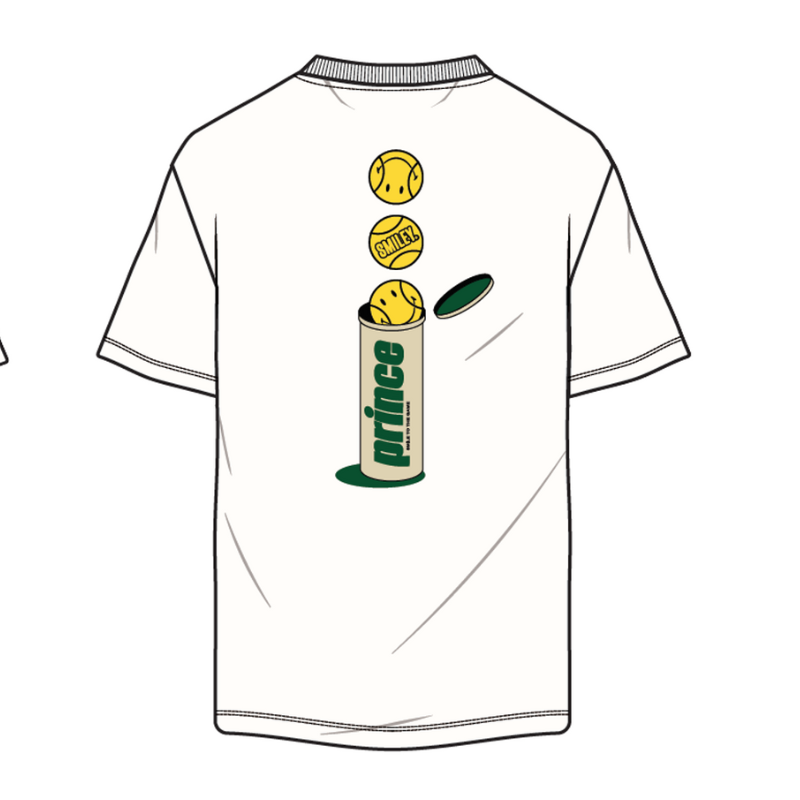 Prince X Smiley White Tee Balls Can