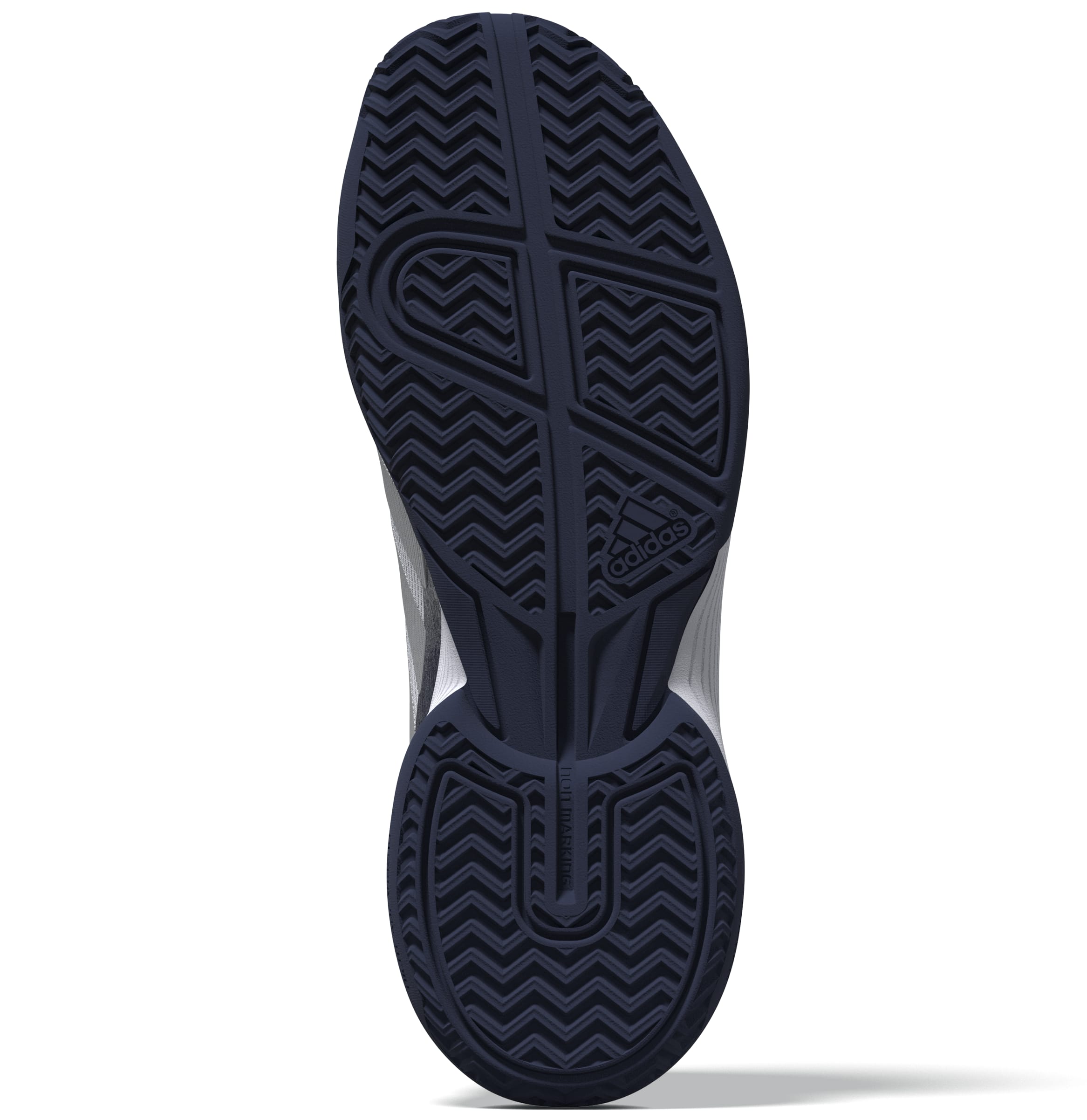 ‏‏jq9273 2 Footwear 3d Rendering Bottom View White עותק
