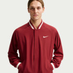 NIKECOURT SLAM RED MEN'S DRI-FIT TENNIS JACKET ג'קט טניס גברים נייקי — תקריב הפריט