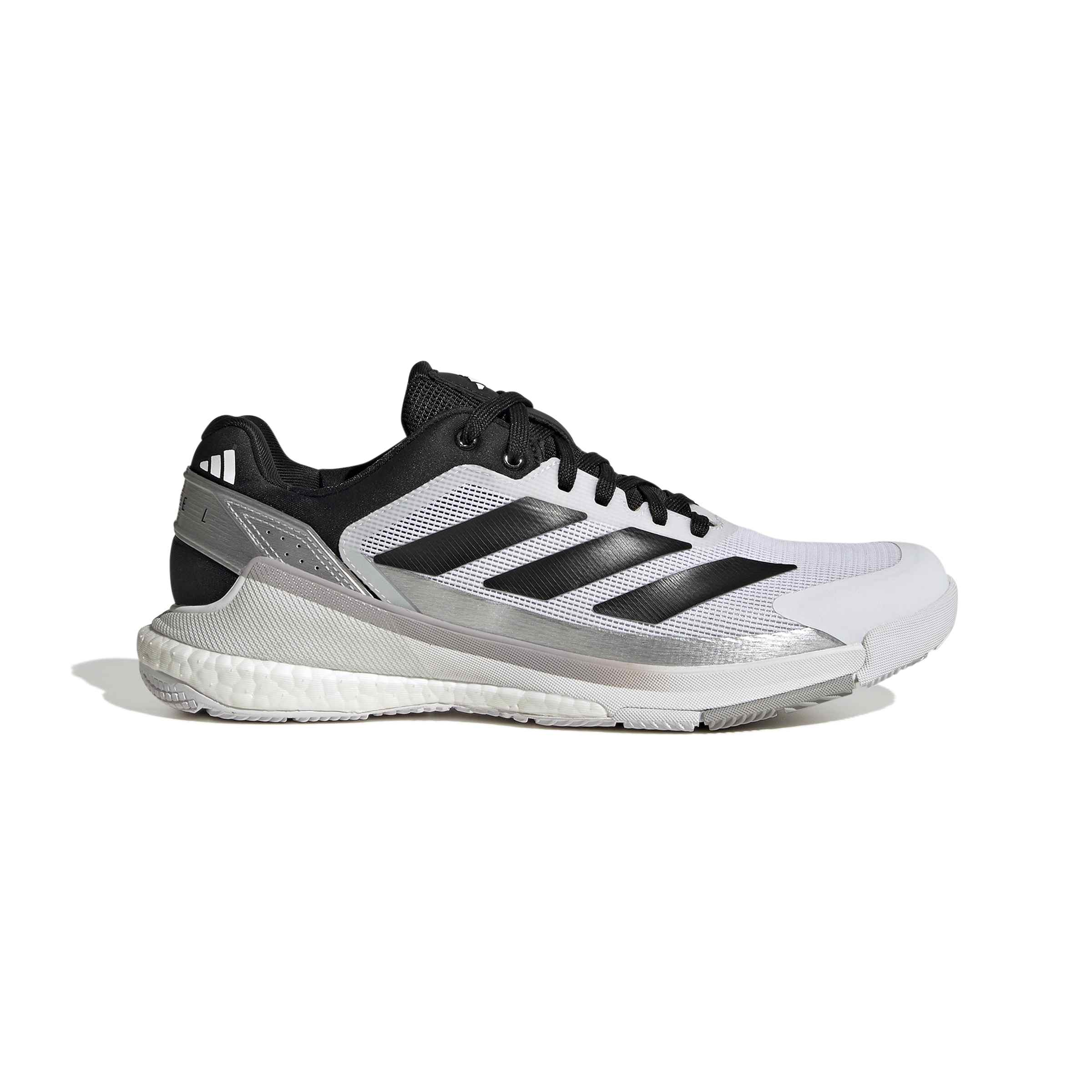 ADIDAS CRAZYQUICK BOOST MENS PADEL SHOES FTWWHT/GRETWO/CBLACK נעלי פאדל גברים אדידס — פרופיל חיצוני