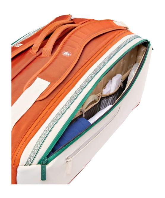 Tennistas Wilson Roland Garros 2026 9pk Racket Bag Cream 4