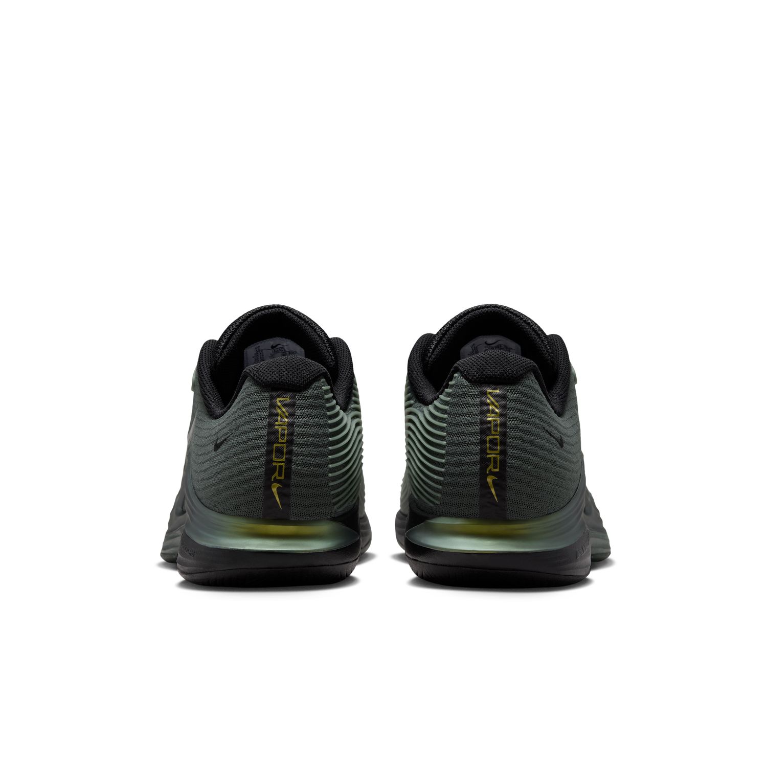 נעלי טניס גברים נייקי NIKECOURT VAPOR 12 PREMIUM ירוק קאמו — מבט אחורי
