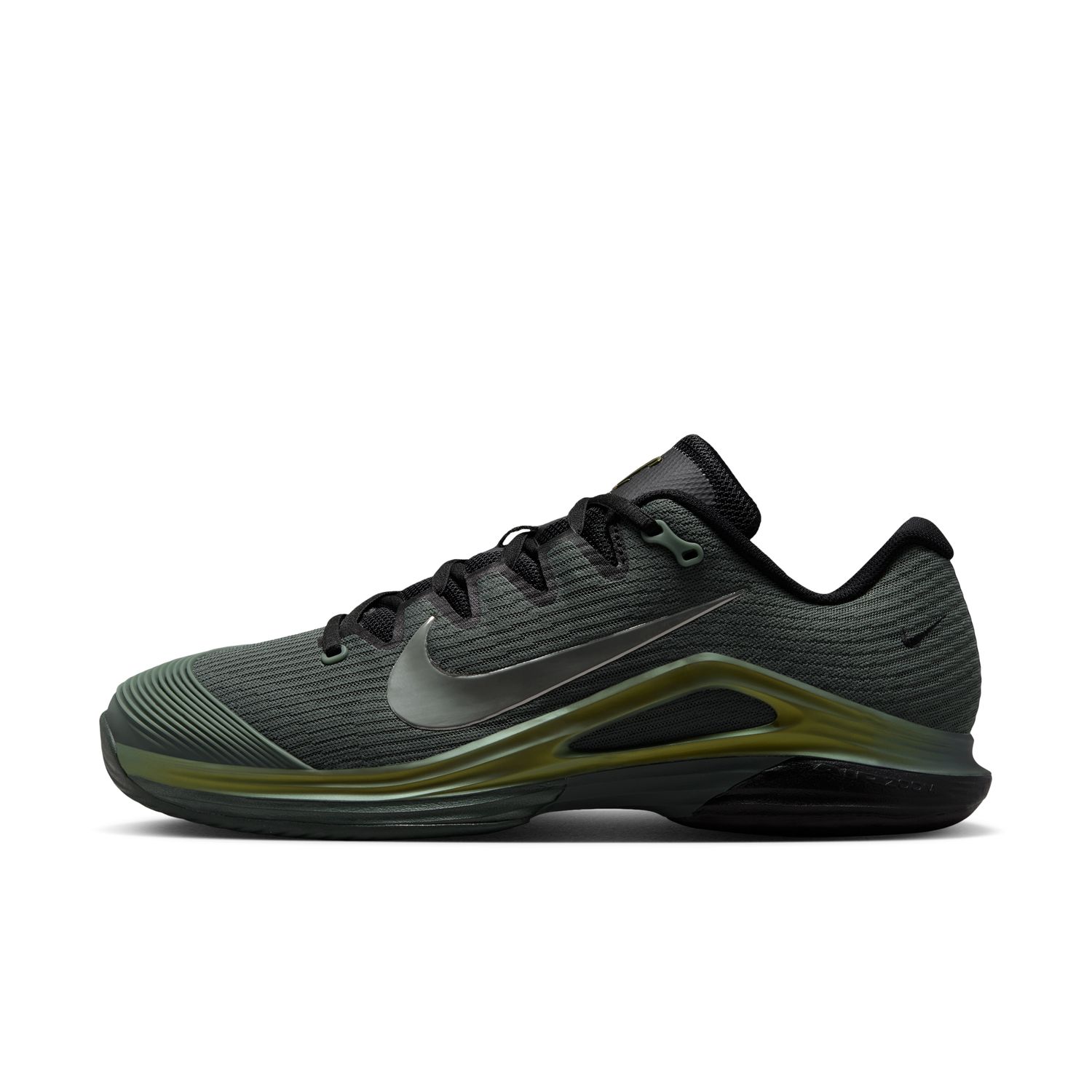 נעלי טניס גברים נייקי NIKECOURT VAPOR 12 PREMIUM ירוק קאמו — מבט צד