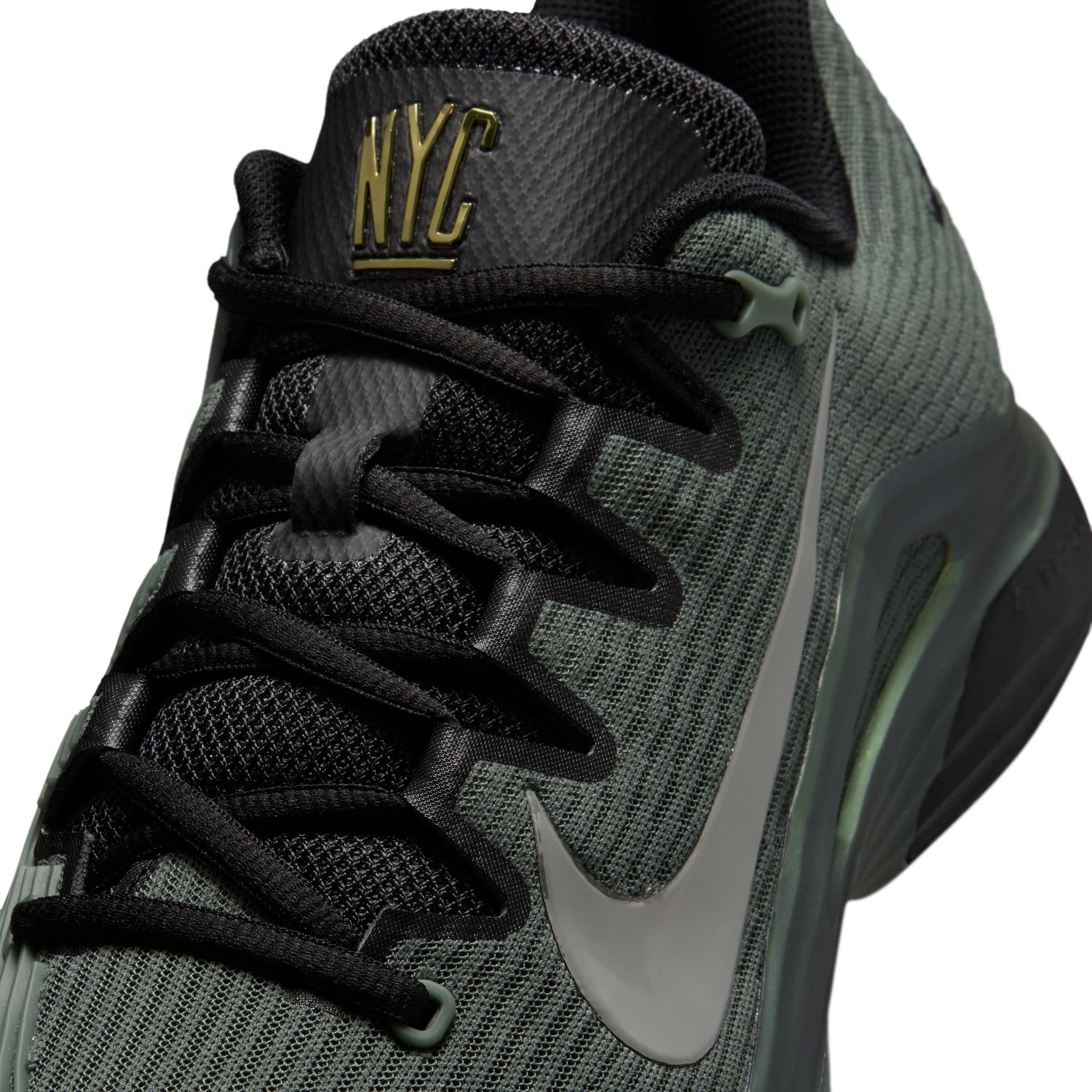 נעלי טניס גברים נייקי NIKECOURT VAPOR 12 PREMIUM ירוק קאמו — תקריב פרטים