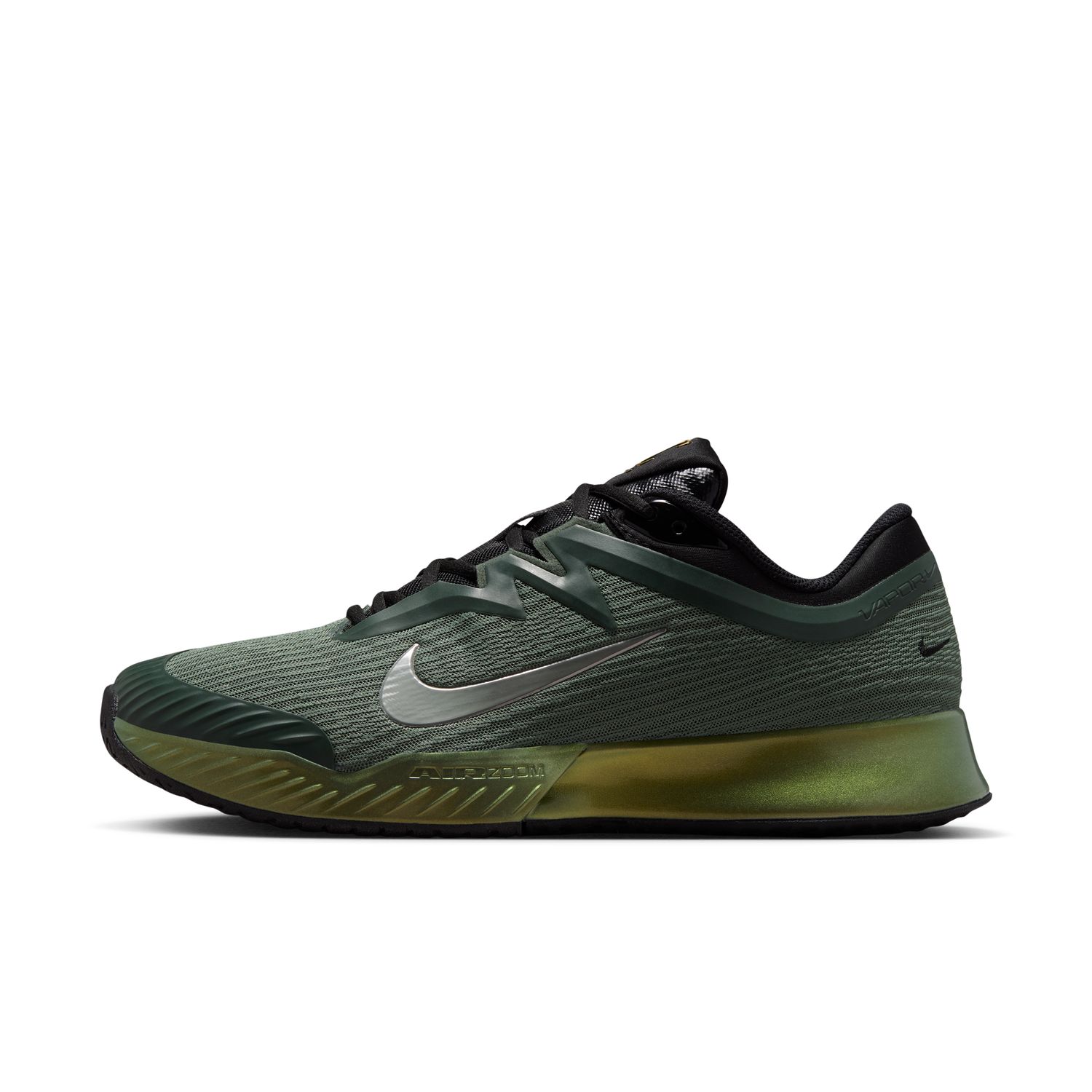 נעלי טניס גברים נייקי NIKECOURT VAPOR PRO 3 PREMIUM ירוק קאמו — מבט צד