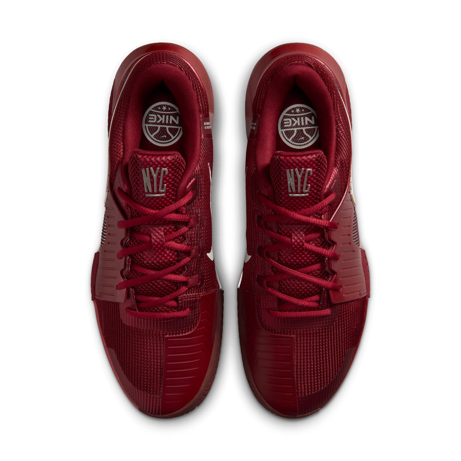 נעלי טניס גברים נייקי NIKECOURT ZOOM GP CHALLENGE 1.5 PREMIUM אדום — מבט מלמעלה