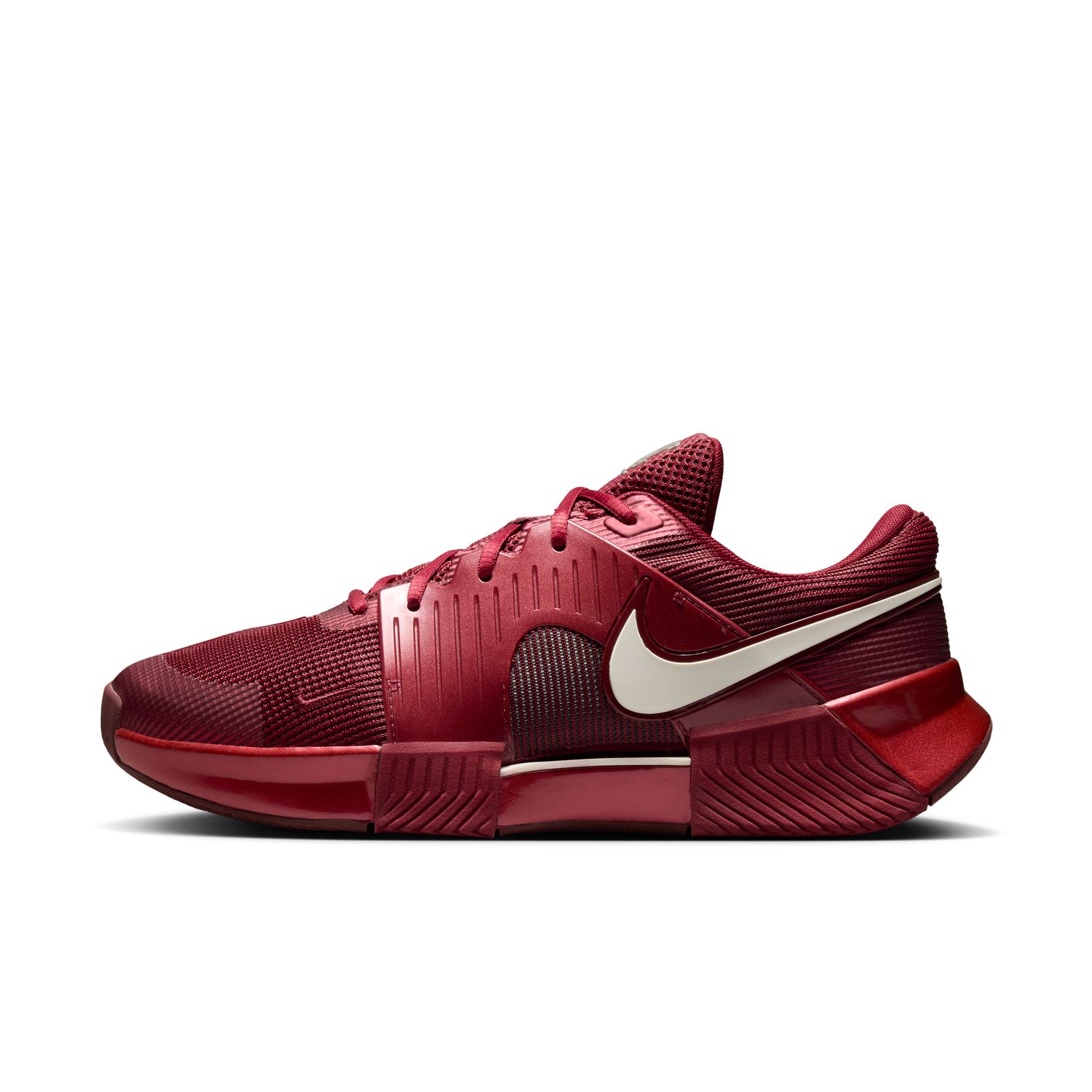 נעלי טניס גברים נייקי NIKECOURT ZOOM GP CHALLENGE 1.5 PREMIUM אדום — מבט צד