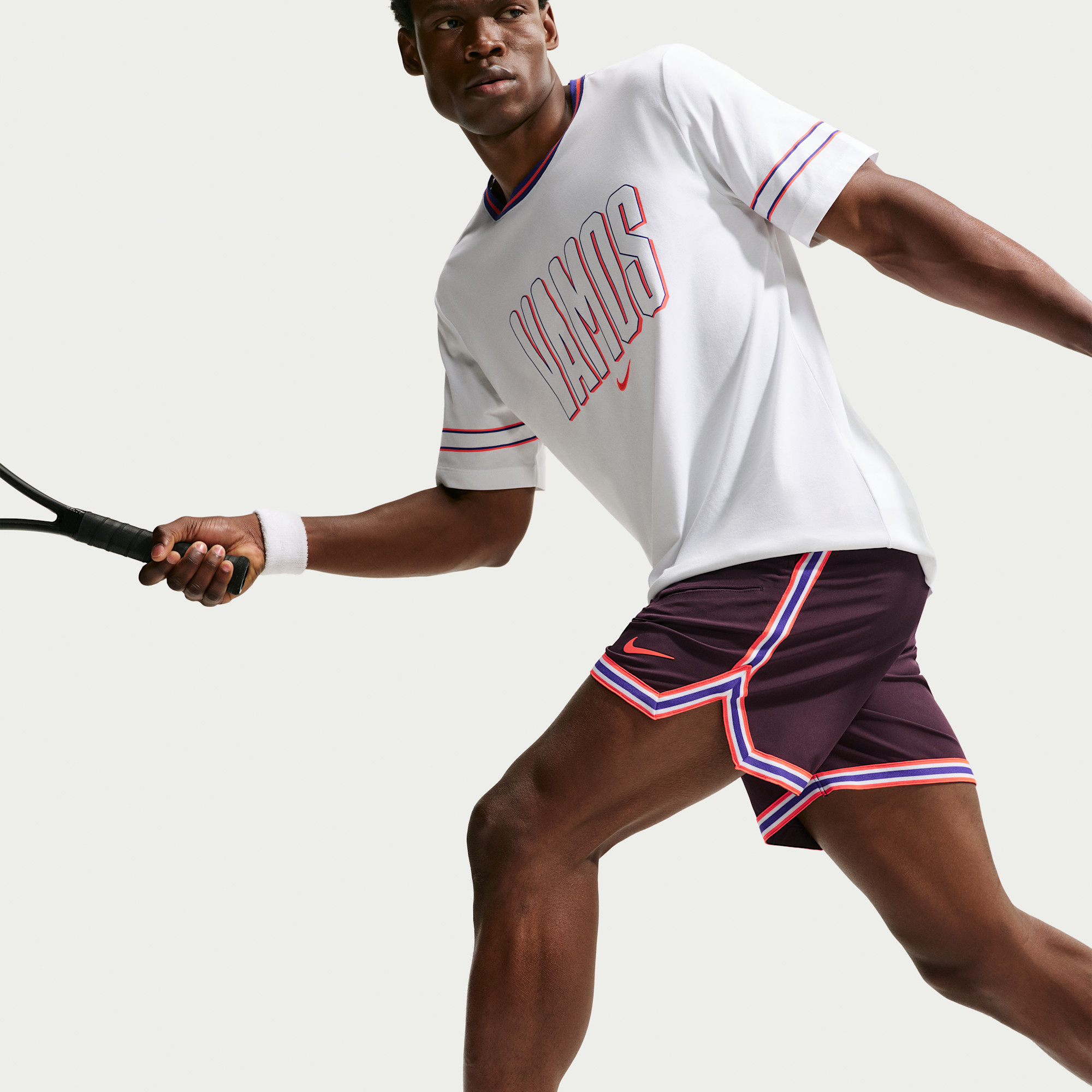 NIKECOURT SLAM RED MEN'S DRI-FIT TENNIS SHORTS מכנסיים קצרים טניס גברים נייקי — במשחק