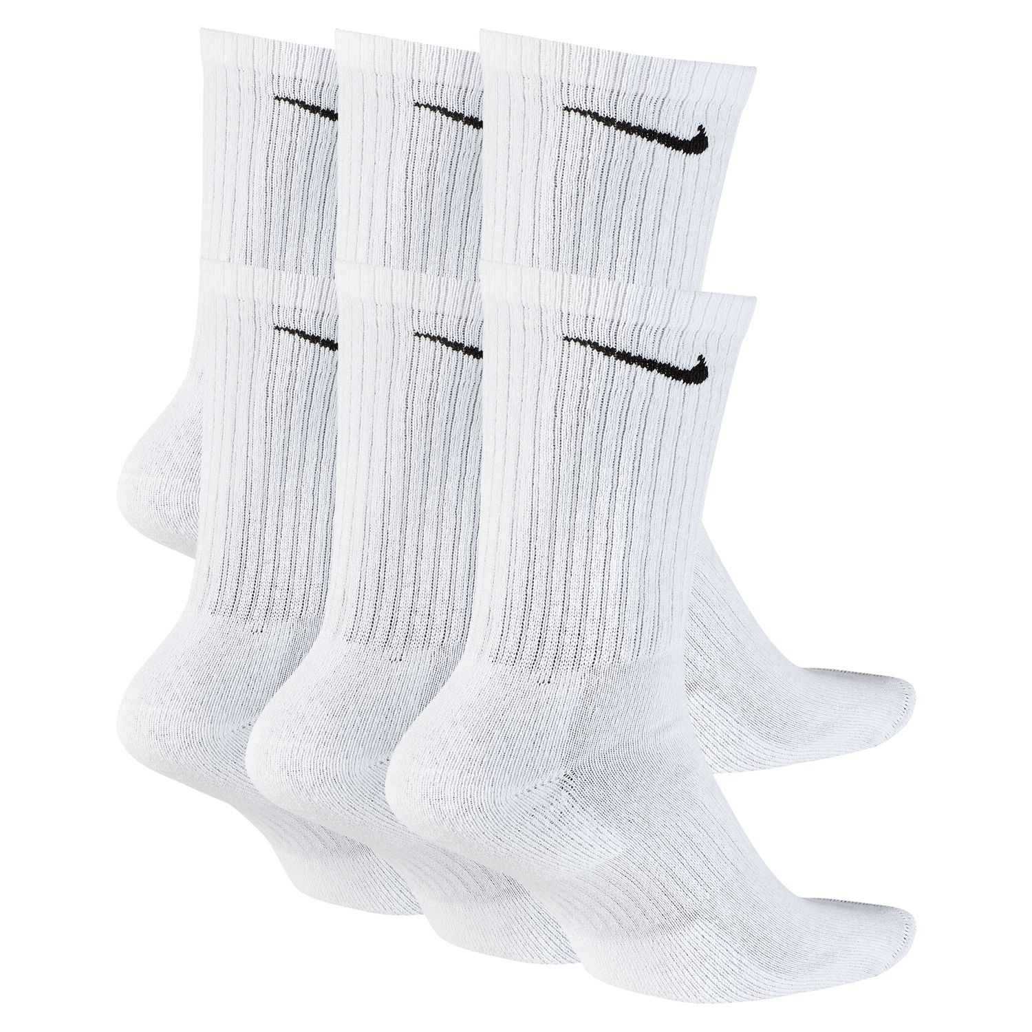 NIKE EVERYDAY CUSHIONED TRAINING CREW SOCKS (6 PAIRS) גרבי טניס נייקי
