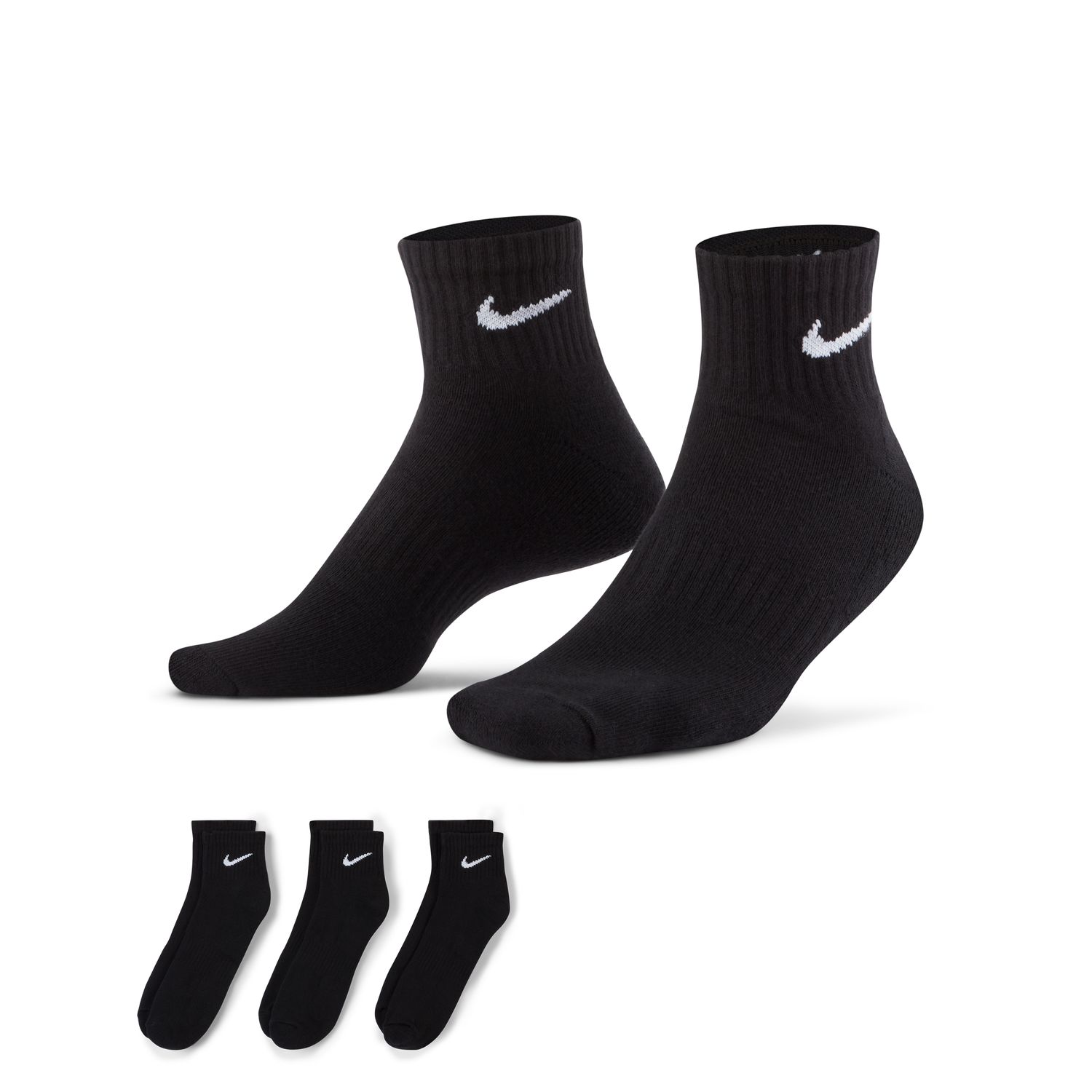 NIKE EVERYDAY CUSHIONED TRAINING ANKLE SOCKS (3 PAIRS) גרבי טניס נייקי