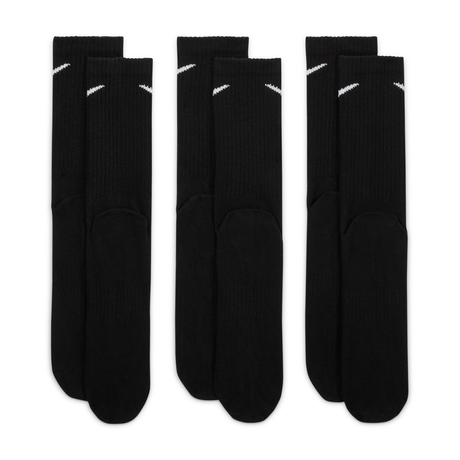 NIKE EVERYDAY LIGHTWEIGHT TRAINING CREW SOCKS (3 PAIRS) גרבי טניס נייקי